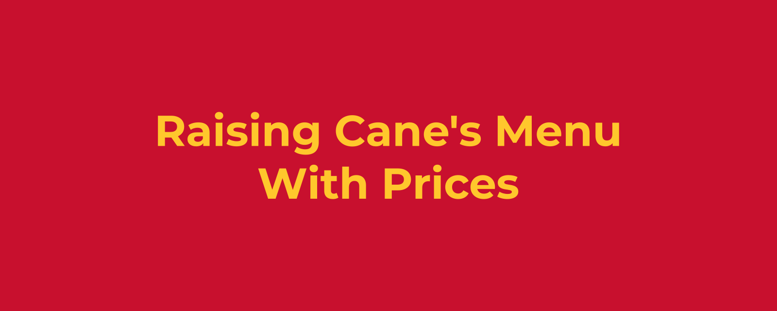 Who Owns Raising Cane’s?